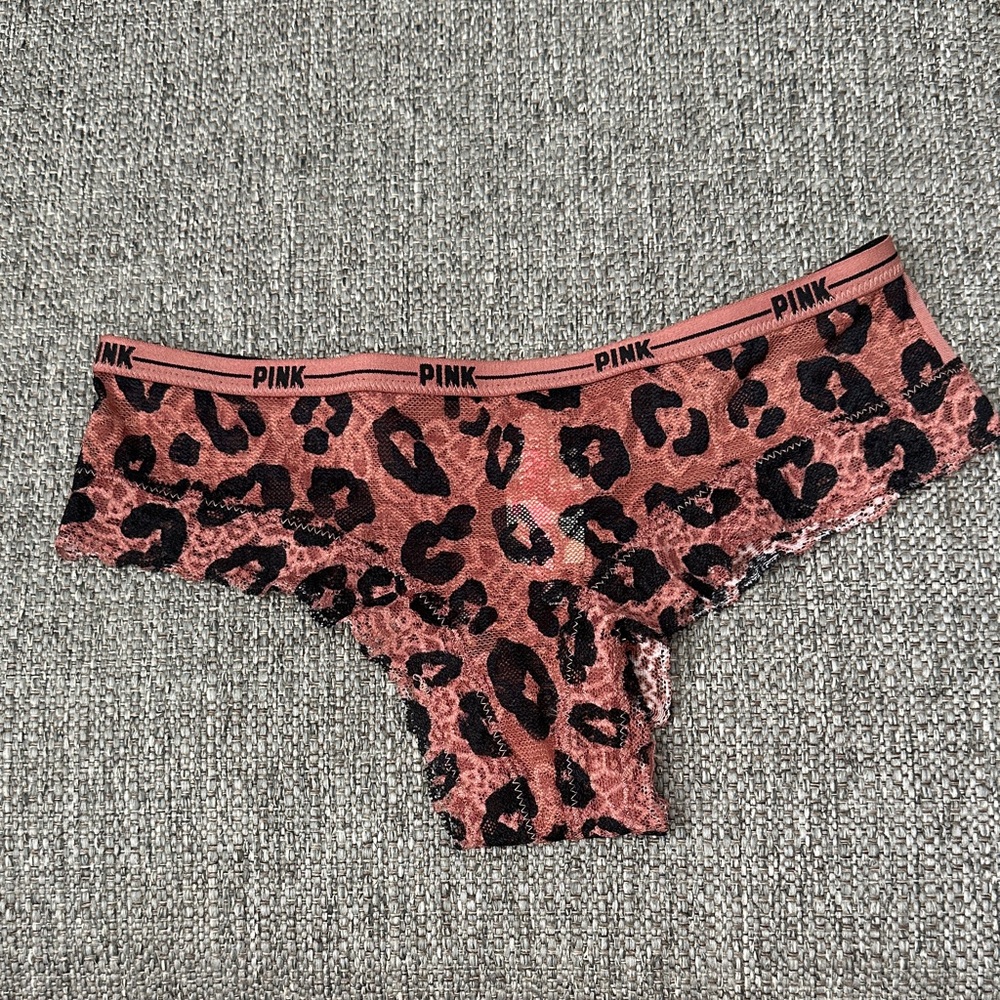 PINK Victoria’s Secret Leopard Print Cheekster Panty